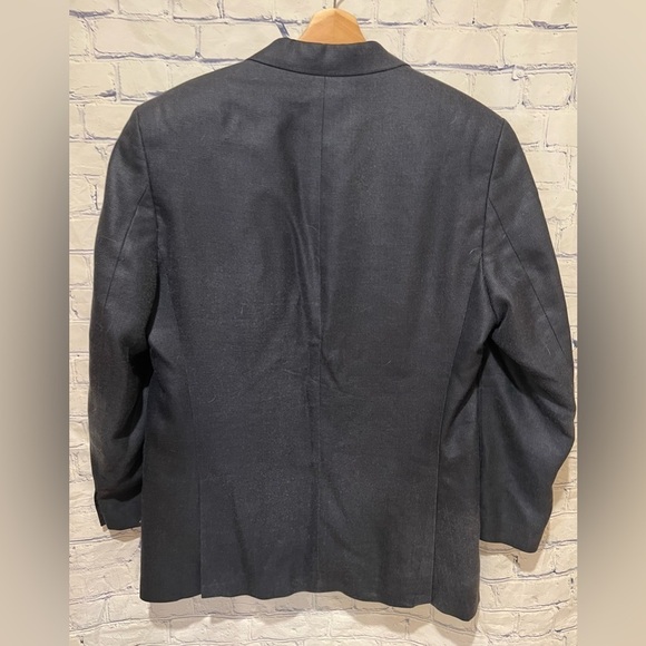 Michael Kors Suit Jacket Men Size 42 Long Navy Blue Wool/silk 3 Button Closure - Picture 4 of 10